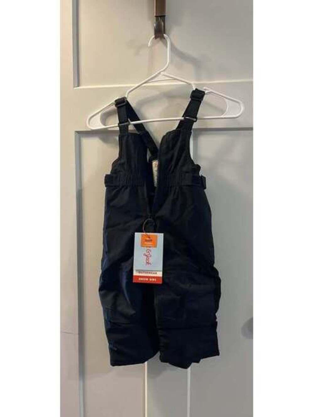 Cat & Jack black snow bib kids 18mo